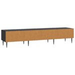 vidaXL TV skrinka Čierna 147 x 34,5 x 30 cm Kompozitné drevo – Obrázok 8