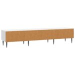 vidaXL TV skrinka Biela s vysokým leskom 147 x 34,5 x 30 cm – Obrázok 8