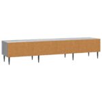 vidaXL TV skrinka Sivá sonoma 147 x 34,5 x 30 cm Kompozitné drevo – Obrázok 8