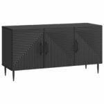 vidaXL TV skrinka Čierna 99 x 34,5 x 50 cm Kompozitné drevo – Obrázok 2