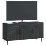 vidaXL TV skrinka Čierna 99 x 34,5 x 50 cm Kompozitné drevo – Obrázok 3