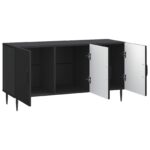 vidaXL TV skrinka Čierna 99 x 34,5 x 50 cm Kompozitné drevo – Obrázok 5