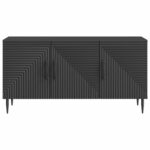 vidaXL TV skrinka Čierna 99 x 34,5 x 50 cm Kompozitné drevo – Obrázok 6