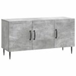vidaXL TV skrinka Betónovo sivá 99 x 34,5 x 50 cm Kompozitné drevo – Obrázok 2