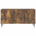 vidaXL TV skrinka Dymový dub 99 x 34,5 x 50 cm Kompozitné drevo – Obrázok 6