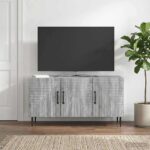 vidaXL TV skrinka Sivá sonoma 99 x 34,5 x 50 cm Kompozitné drevo
