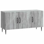 vidaXL TV skrinka Sivá sonoma 99 x 34,5 x 50 cm Kompozitné drevo – Obrázok 2
