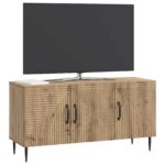 vidaXL TV skrinka Dub artisan 99 x 34,5 x 50 cm Kompozitné drevo – Obrázok 3