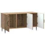 vidaXL TV skrinka Dub artisan 99 x 34,5 x 50 cm Kompozitné drevo – Obrázok 5