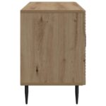 vidaXL TV skrinka Dub artisan 99 x 34,5 x 50 cm Kompozitné drevo – Obrázok 7