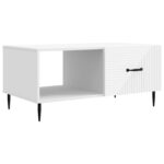 vidaXL Konferenčný stolík Biela 90 x 50 x 40 cm Kompozitné drevo – Obrázok 2