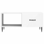 vidaXL Konferenčný stolík Biela 90 x 50 x 40 cm Kompozitné drevo – Obrázok 5