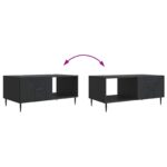 vidaXL Konferenčný stolík Čierna 90 x 50 x 40 cm Kompozitné drevo – Obrázok 10