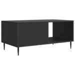 vidaXL Konferenčný stolík Čierna 90 x 50 x 40 cm Kompozitné drevo – Obrázok 7