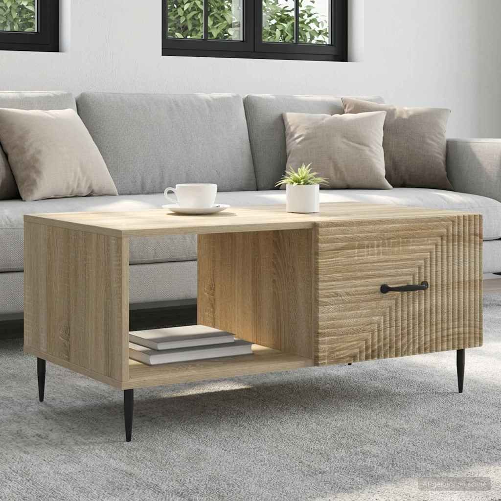 894957_1.jpg vidaXL Konferenčný stolík Dub sonoma 90 x 50 x 40 cm Kompozitné drevo – Obrázok 1