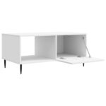 vidaXL Konferenčný stolík Biela s vysokým leskom 90 x 50 x 40 cm – Obrázok 4