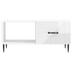 vidaXL Konferenčný stolík Biela s vysokým leskom 90 x 50 x 40 cm – Obrázok 5