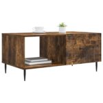 vidaXL Konferenčný stolík Dymový dub 90 x 50 x 40 cm Kompozitné drevo – Obrázok 2