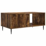 vidaXL Konferenčný stolík Dymový dub 90 x 50 x 40 cm Kompozitné drevo – Obrázok 6