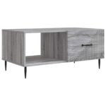 vidaXL Konferenčný stolík Sivá sonoma 90 x 50 x 40 cm Kompozitné drevo – Obrázok 2
