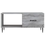 vidaXL Konferenčný stolík Sivá sonoma 90 x 50 x 40 cm Kompozitné drevo – Obrázok 5