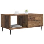 vidaXL Konferenčný stolík Staré drevo 90 x 50 x 40 cm Kompozitné drevo – Obrázok 2