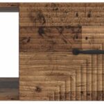 vidaXL Konferenčný stolík Staré drevo 90 x 50 x 40 cm Kompozitné drevo – Obrázok 8