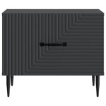 vidaXL Konferenčný stolík Čierna 49 x 50 x 40 cm Kompozitné drevo – Obrázok 4