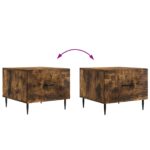 vidaXL Konferenčný stolík Dymový dub 49 x 50 x 40 cm Kompozitné drevo – Obrázok 10