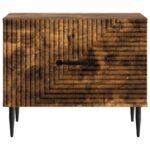 vidaXL Konferenčný stolík Dymový dub 49 x 50 x 40 cm Kompozitné drevo – Obrázok 5