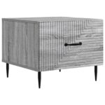 vidaXL Konferenčný stolík Sivá sonoma 49 x 50 x 40 cm Kompozitné drevo – Obrázok 2