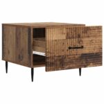 vidaXL Konferenčný stolík Staré drevo 49 x 50 x 40 cm Kompozitné drevo – Obrázok 4
