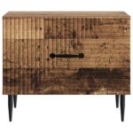 vidaXL Konferenčný stolík Staré drevo 49 x 50 x 40 cm Kompozitné drevo – Obrázok 5