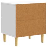 vidaXL Nočný stolík Biela 43 x 34,5 x 48 cm Kompozitné drevo – Obrázok 5