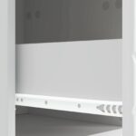 vidaXL Nočný stolík Biela 43 x 34,5 x 48 cm Kompozitné drevo – Obrázok 7