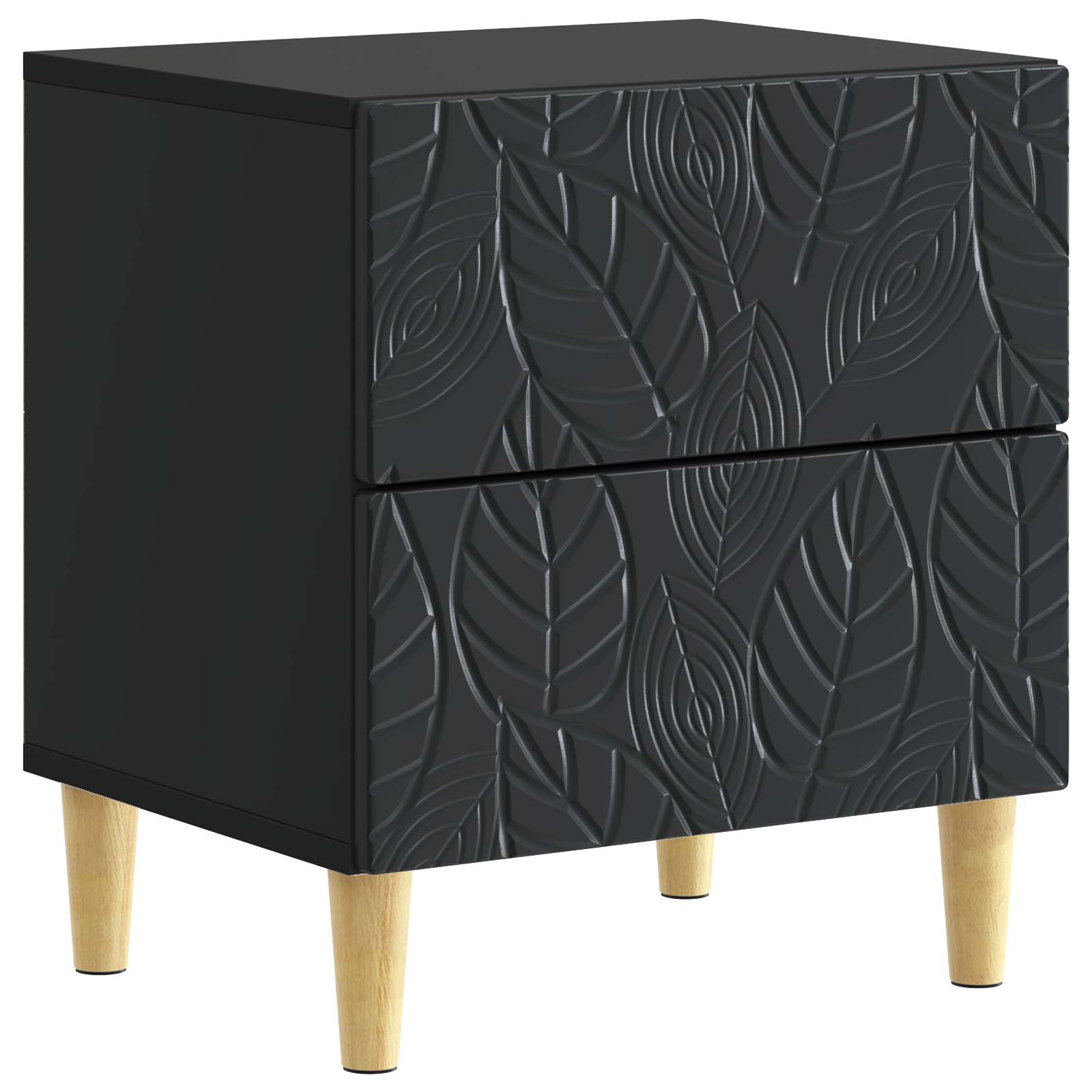 894987_1.jpg vidaXL Nočný stolík Čierna 43 x 34,5 x 48 cm Kompozitné drevo – Obrázok 1
