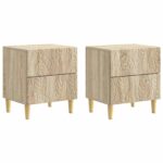 vidaXL Nočný stolík 2 pcs Dub sonoma 43 x 34,5 x 48 cm