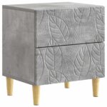 vidaXL Nočný stolík Betónovo sivá 43 x 34,5 x 48 cm Kompozitné drevo