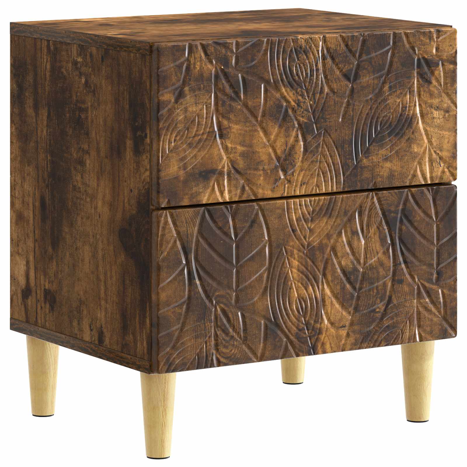 894995_1.jpg vidaXL Nočný stolík Dymový dub 43 x 34,5 x 48 cm Kompozitné drevo – Obrázok 1