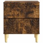 vidaXL Nočný stolík Dymový dub 43 x 34,5 x 48 cm Kompozitné drevo – Obrázok 3