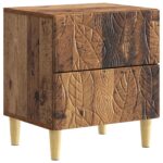 vidaXL Nočný stolík 2 pcs Staré drevo 43 x 34,5 x 48 cm – Obrázok 2