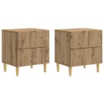vidaXL Nočný stolík 2 pcs Dub artisan 43 x 34,5 x 48 cm