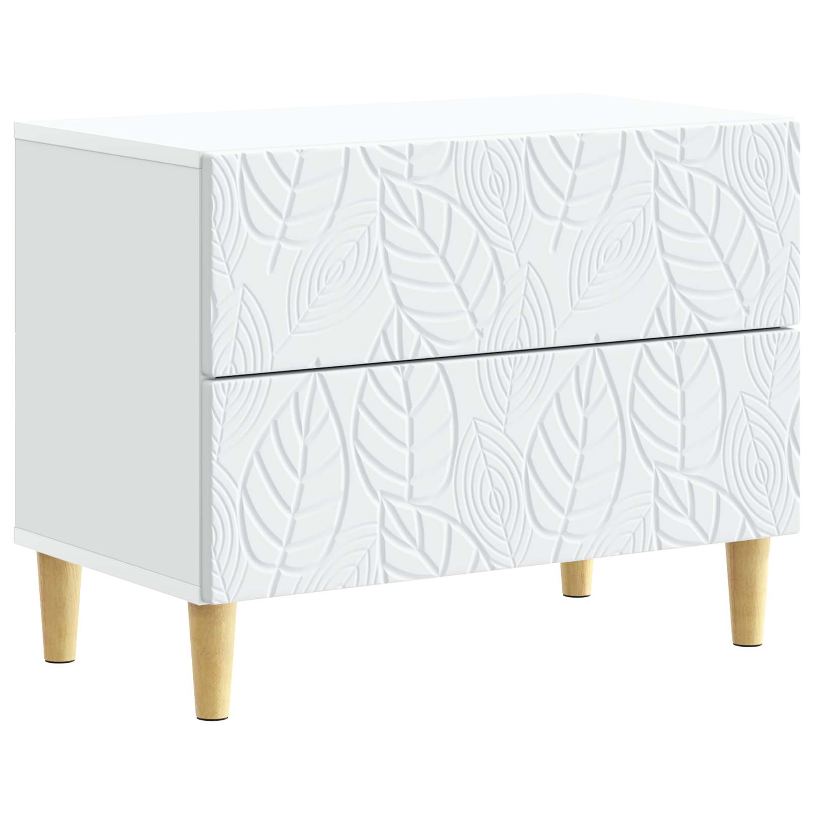 895005_1.jpg vidaXL Nočný stolík Biela 62 x 34,5 x 48 cm Kompozitné drevo – Obrázok 1