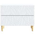 vidaXL Nočný stolík Biela 62 x 34,5 x 48 cm Kompozitné drevo – Obrázok 3