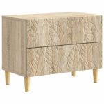 vidaXL Nočný stolík Dub sonoma 62 x 34,5 x 48 cm Kompozitné drevo
