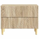 vidaXL Nočný stolík Dub sonoma 62 x 34,5 x 48 cm Kompozitné drevo – Obrázok 3