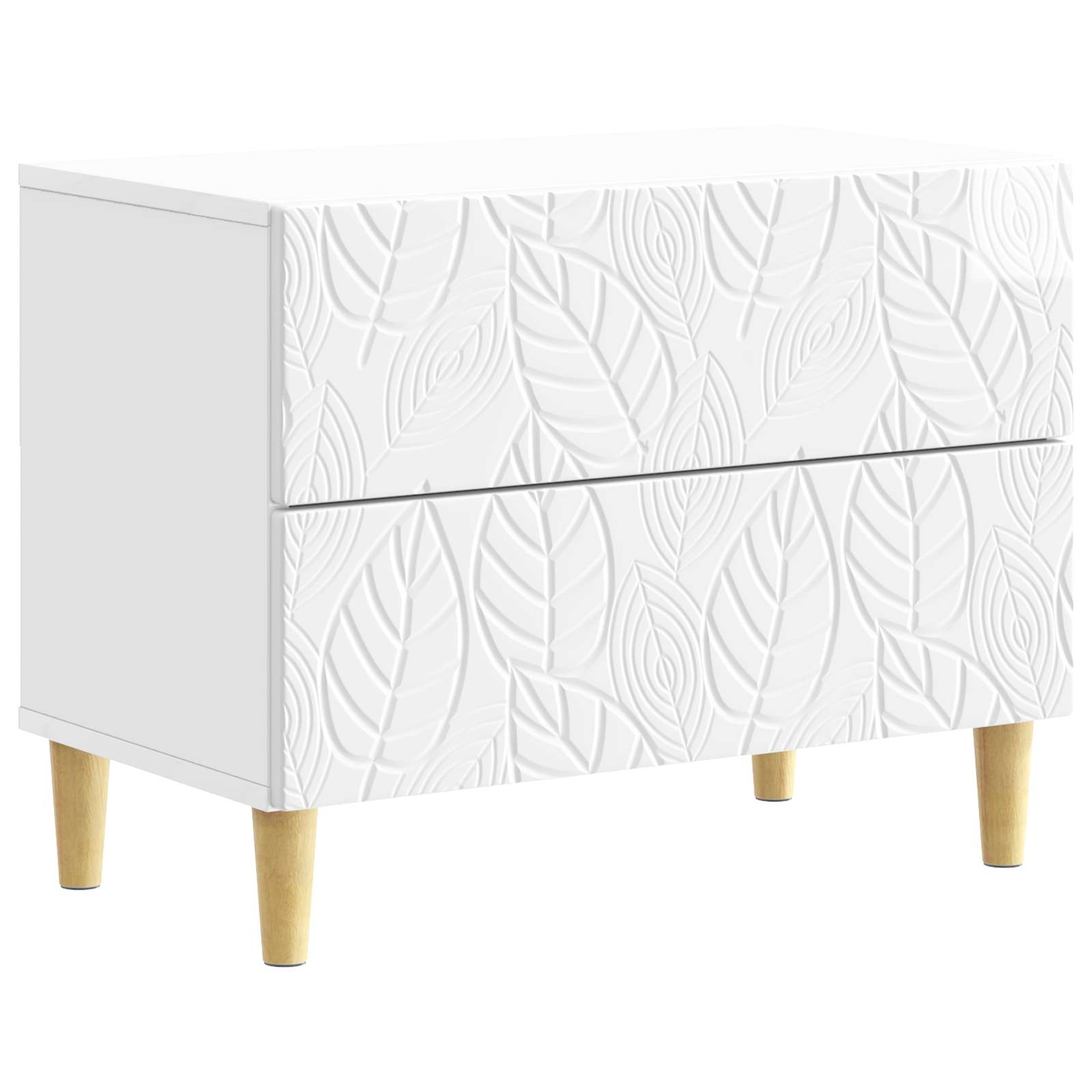 895009_1.jpg vidaXL Nočný stolík Biela s vysokým leskom 62 x 34,5 x 48 cm – Obrázok 1