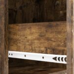 vidaXL Nočný stolík Dymový dub 62 x 34,5 x 48 cm Kompozitné drevo – Obrázok 7