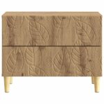 vidaXL Nočný stolík Dub artisan 62 x 34,5 x 48 cm Kompozitné drevo – Obrázok 3