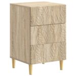 vidaXL Nočný stolík Dub sonoma 43 x 39,5 x 66,5 cm Kompozitné drevo